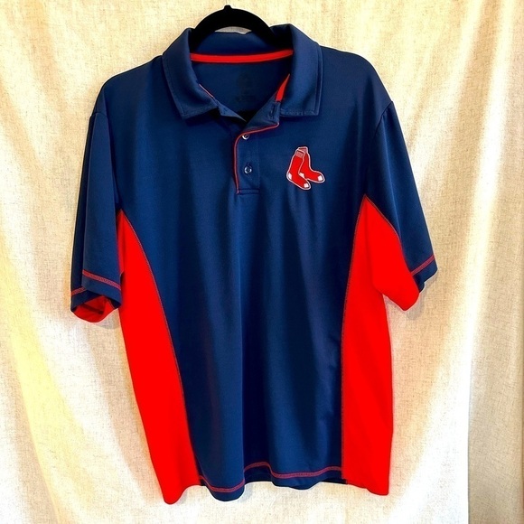 Majestic MLB Boston Red Sox Polo Size Large - Picture 1 of 10